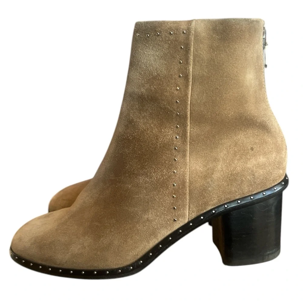 Rag & Bone Willow Stud Suede Leather Boots Size 36